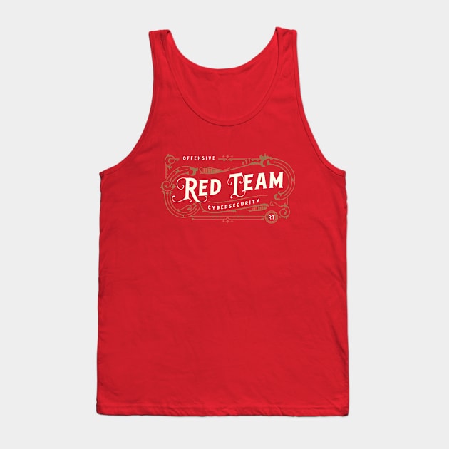 Red Team (Red Background) Tank Top by DFIR Diva